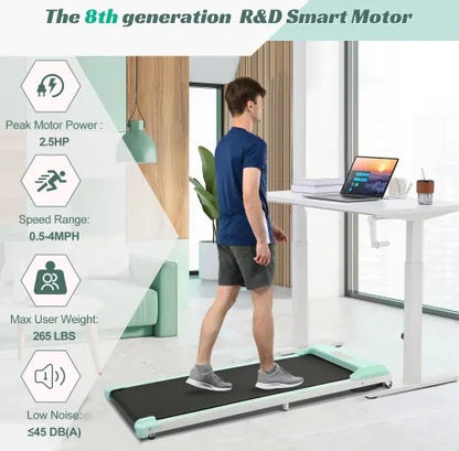 2 In 1 Under Desk Electric Treadmill