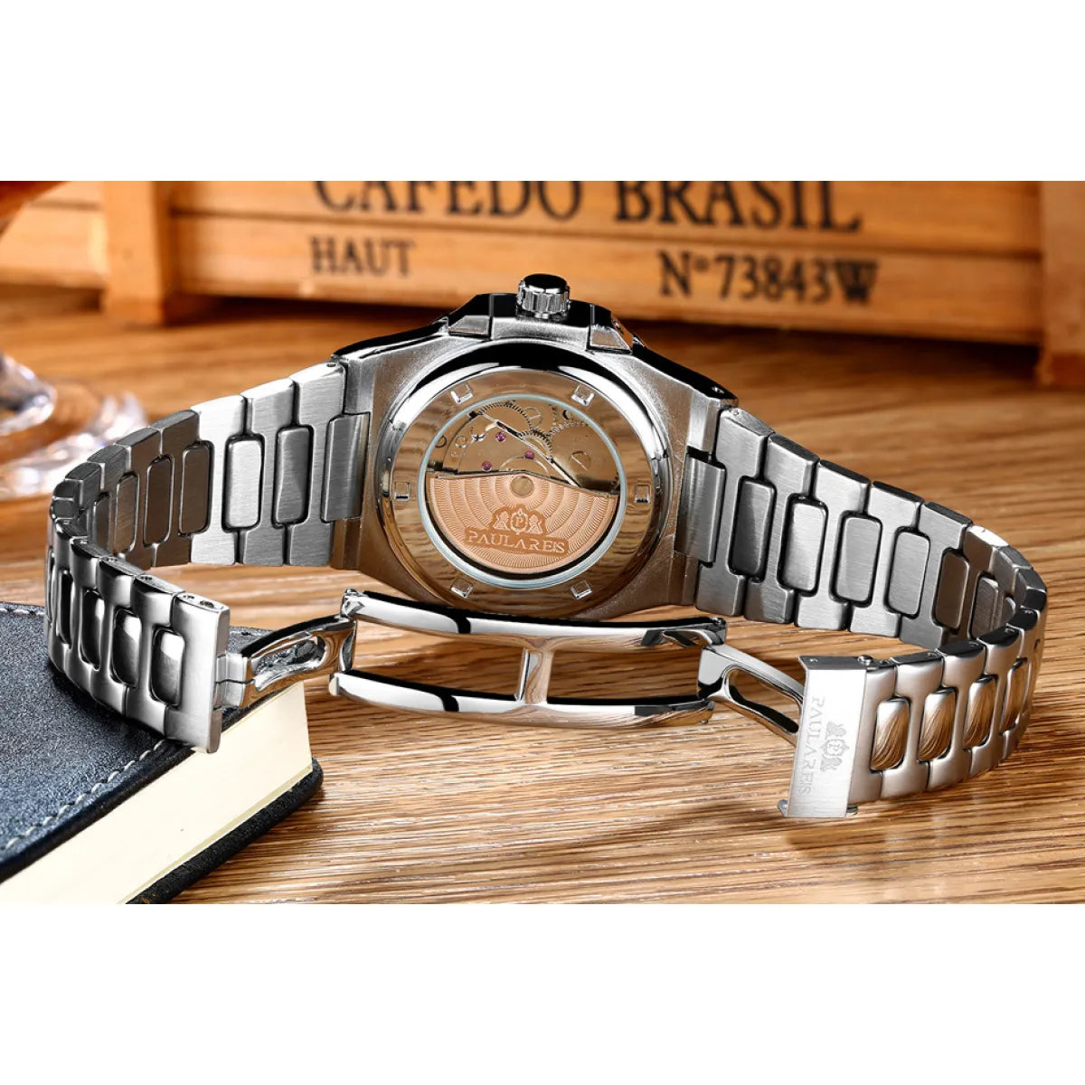 Mechanical Solid Steel Band Luminous Watch