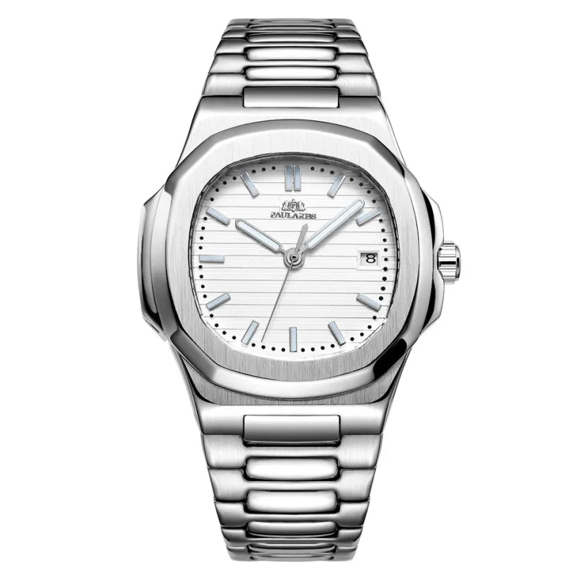 Mechanical Solid Steel Band Luminous Watch