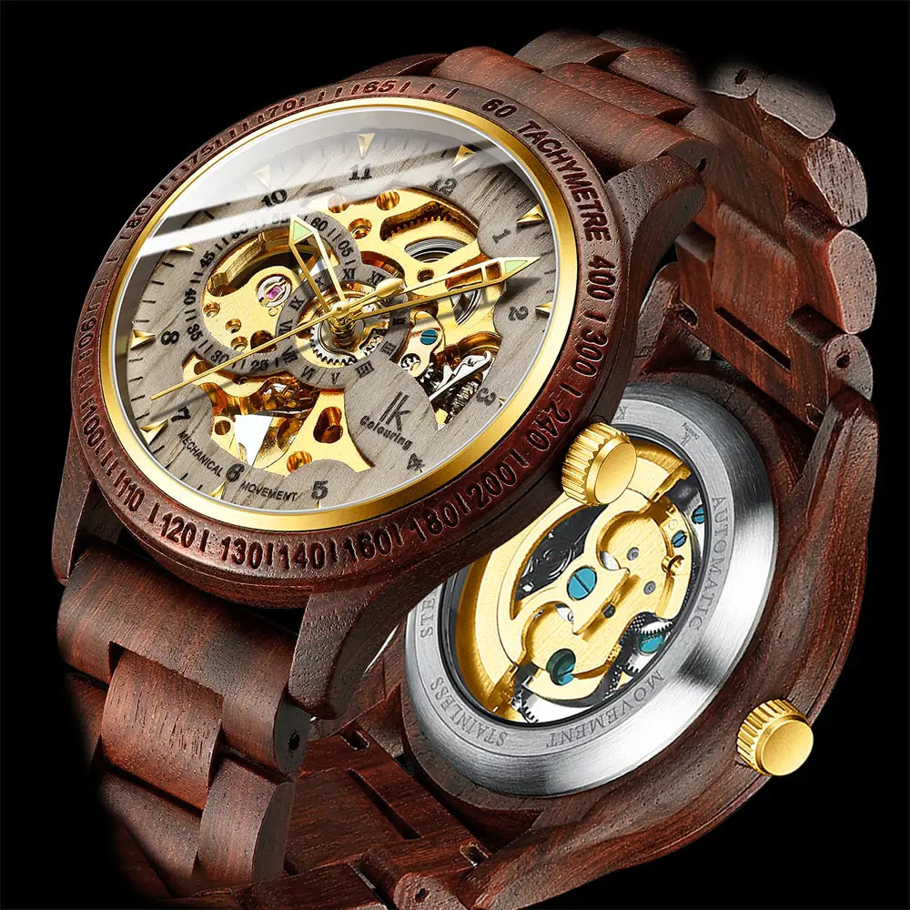 Exclusive Wooden Men's Mechanical Watch